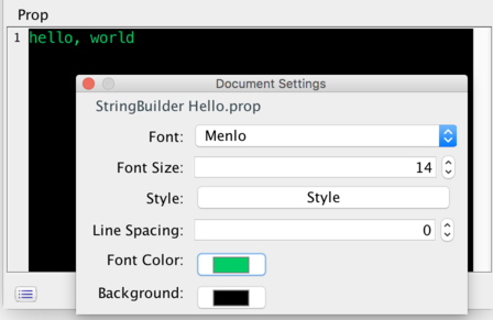 Document editor with styles